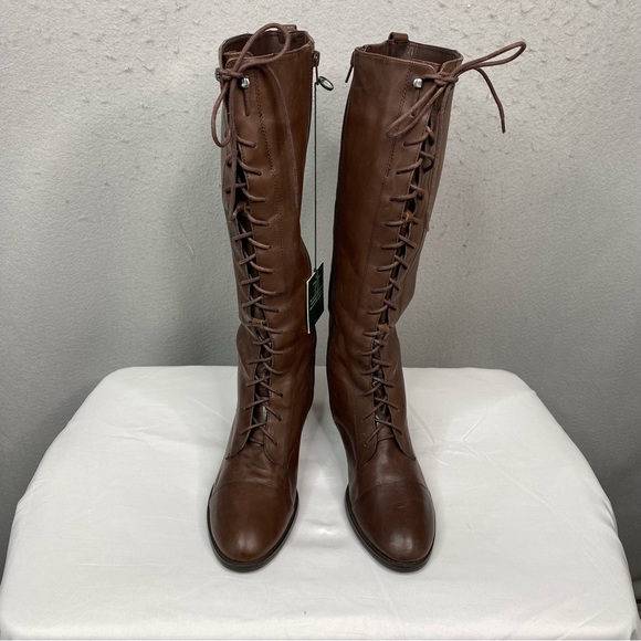 Ralph Lauren Shoes Nwt Ralph Lauren Lace Up Riding Boot Brown